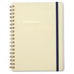 Delfonics Rollbahn Clear Plastic Notebook - 5-1/2" x 7", Clear