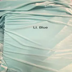 1 Yard Light Blue Stretch Velvet Fabric with Soft Drape and Smooth Finish 58/60 Inch Wide