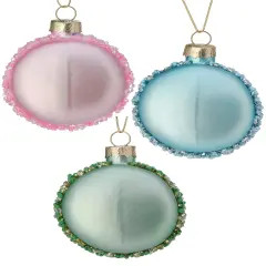 2.3-Inch Glass Macaroon Ornament &ndash; Stylish Christmas Decoration set