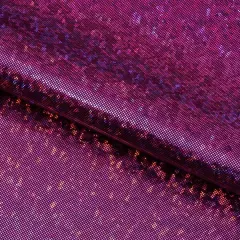 Shattered Glass Foiled Spandex Fabric Black/Fuchsia