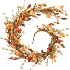Fall Decor, Fall Garland, 6FT Autumn Eucalyptus Leaves Harvest Festival