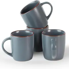 Mercury Coffee Mugs 13 oz, Coffee Mugs Set of 4 with Handle