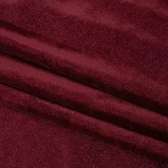1 Yard Luxe Burgundy Stretch Polyester Velour Medium Weight Soft Plush Drapey Fabric for Jackets Dresses Pants Tops 56 Inch Wide