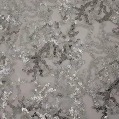 Coral Reef Stretch Mesh Sequin Fabric