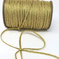 Flat Braid Gold Metallic Trim Full Roll