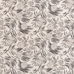 Graphite - Grey & Silver Floral Upholstery Fabric 54 Inches"
