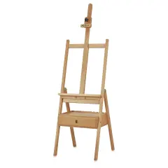 Meeden H-Frame Floor Easel with Storage - 17&rdquo; W x 17&rdquo; D, 60" - 75" H