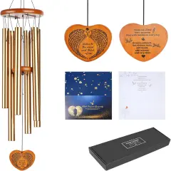 Wind Chimes for Outside,30" Large Deep Tone Sympathy Chimes, Memorial Loss of Loved One Mother Father, Meaningful Bereavement/Memorial/Sympathy Gift in Memory a one