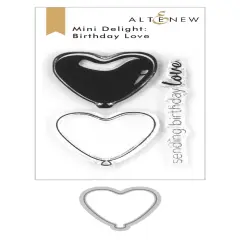 Mini Delight: Birthday Love Stamp & Die Set