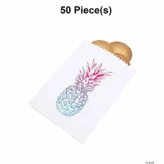 Ombre Pineapple Treat Bags Bulk 50 Pc