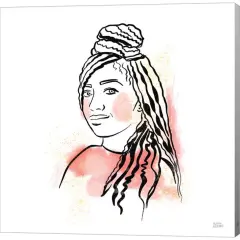 Feminine Ink II by Melissa Averinos 12" x 12" Canvas Wall Art