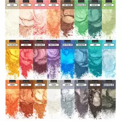Mica Powder for Epoxy Resin &ndash; Pigment Powder for Nails &ndash; Epoxy Resin Color Pigment &ndash; Soap Making Dye &ndash; Mica Pigment Powder 24 Colors Set
