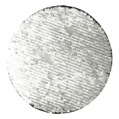 Craft Express Silver Sequin Round-Silver, 7.5" x 7.5", 2 pack