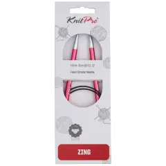 KnitPro Zing 32" Circular Knitting Needles - Sizes US 0 to 17