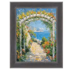 Silver Gunmetal Pewter Scoop Picture Frame 28x28 frame