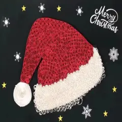 Christmas Hat DIY Making Kit. Paper Quilling Set F07M3-6-Hat2