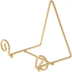 Bard's Twisted Gold-toned Bowl Stand, 6.25" H x 7.5" W x 5.5" D