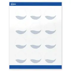 Avery Printable Round Labels with Sure Feed Technology, Pre-Printed Colorful Design, Glossy White, 2" Diameter, Laser & Inkjet Compatible, 120 Total, Great for Branding, Marketing, and Events