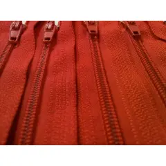 Red Generic Nylon Zippers #3 Coil Closed Bottom