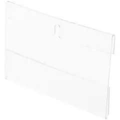 Plymor Clear Acrylic Top-Fold Literature Sign Holder Frame (Wall Mount), 6" W x 4" H