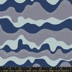 Floradora Navy Sea And Sky Geometric 43"/44" Fabric Per Yard