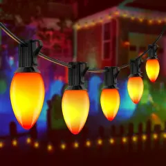 25FT Halloween Orange LED String Lights