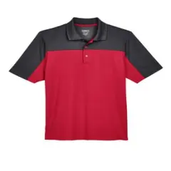 CORE&reg; Men's Balance Colorblock Performance Piqu&eacute; Polo Classc Red/ Crbn