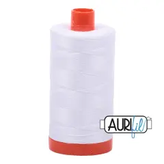 White (2024) | 50wt Large Spool (1300M / 1422Y) | Aurifil Thread