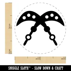 Akofena Adinkra African Sword of War Authority Symbol Self-Inking Rubber Stamp UV