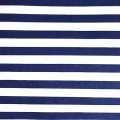 1 Yard Half Inch Stripe Print Poly Cotton Classic Pattern Fabric 58 /59 Inches Wide Navy Blue