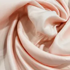 1 Yard Charmeuse Satin Lining Fabric Soft Medium Weight Polyester for Dressmaking and Gowns 60 Inch Width Peach