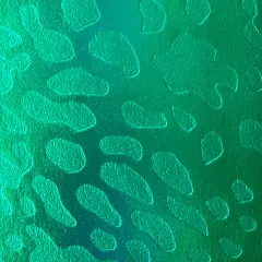 1 Yard Embossed Cheetah Hologram Stretch Velvet Fabric 60" Wide Shiny Spandex Blend for Dancewear & Costumes Green