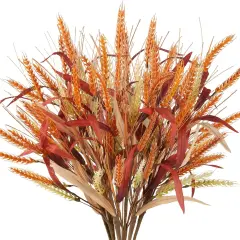 6 Pcs Fall Leaves Stems - 22.4"