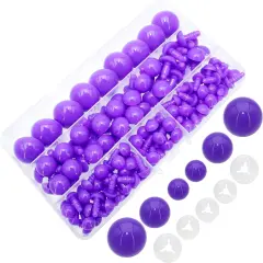 200Pcs Safety Eyes and Secure Washers for Amigurumi Crochet 10/15/24mm