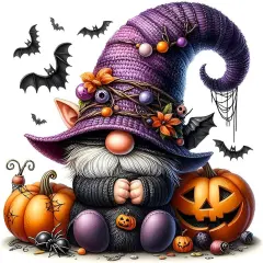 Halloween Gnome Diamond Painting Kits for Adults