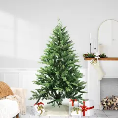 Northlight Real Touch&trade;️ Mixed Eden Pine Artificial Christmas Tree - Unlit - 6' Green