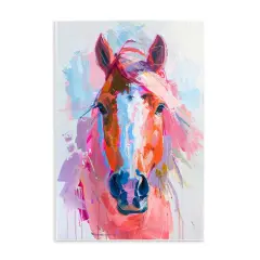 Stupell Industries Sunset Horse Visage Wall Plaque Art Design by Petal Prints Design