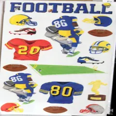 Inspire Me Vintage Football Vellum Stickers