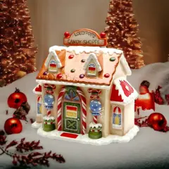 Ceramic Santa's Candy Shop in a Jar, Home D&eacute;cor, Gift for Her, Gift for Mom, Kitchen D&eacute;cor, Christmas D&eacute;cor