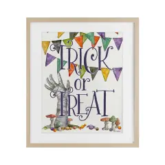 Spellbound Trick Or Treat Framed Print Under Glass Art Brown