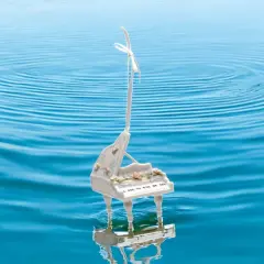 Ceramic Mini Piano Figurine, Gift for Pianist, Gift for Her