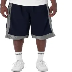 Mesh Basketball Shorts | RADYAN&reg; NAVY/GRAY