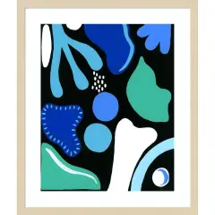 Cool ShapesI by Regina Moore Wood Framed Wall Art Print