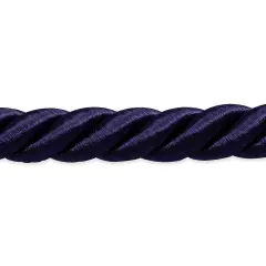 5 yards of Savannah 3/8" Twisted Cord Trim | 5 yard cut Navy Blue