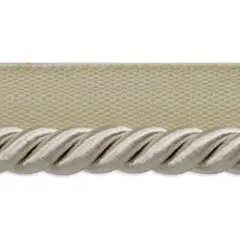 5 yards of Hilda 3/8" TwistedLip Cord Trim | 5 yard cut Ivory