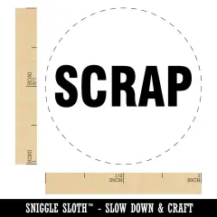 Scrap Production Inventory Management Manufacturing Label Self-Inking Stamp Sky Blue