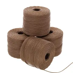 The Beadsmith Beadcord Tube of 4 Medium Brown