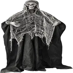 6ft Sound-Controlled Swinging Scary Skeleton Ghost Decoration