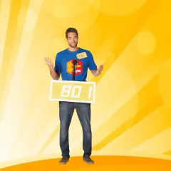 Price Is Right Row Contestant Yellow Costume TV Game Show Party Outfit