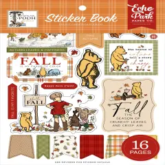 Echo Park Sticker Book-Winnie The Pooh Autumn